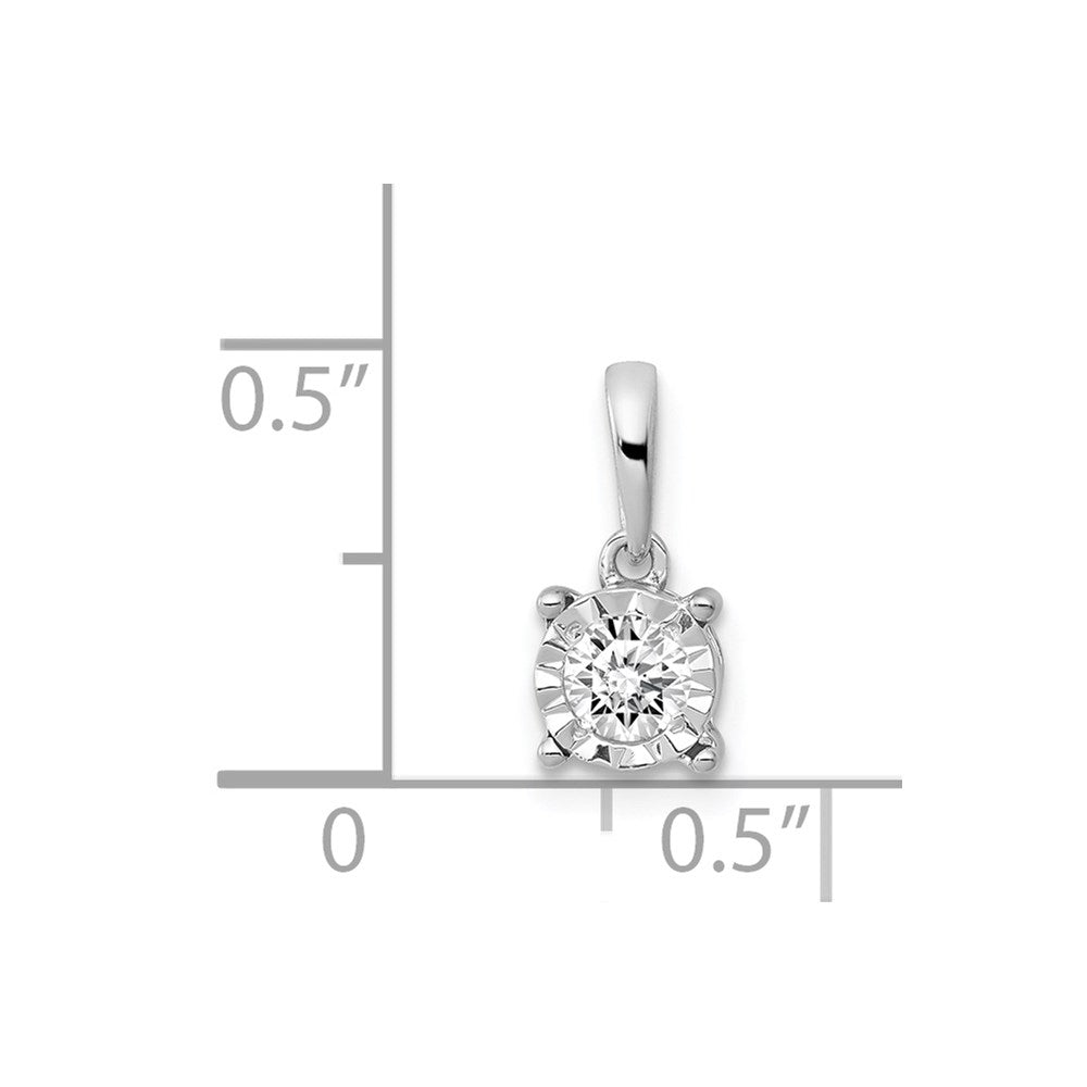 14k White Gold 1/5ct. Diamond Pendant
