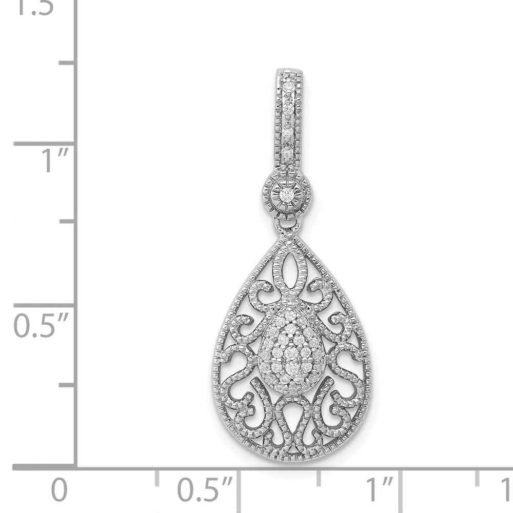 14k White Gold 1/6ct. Diamond Pendant