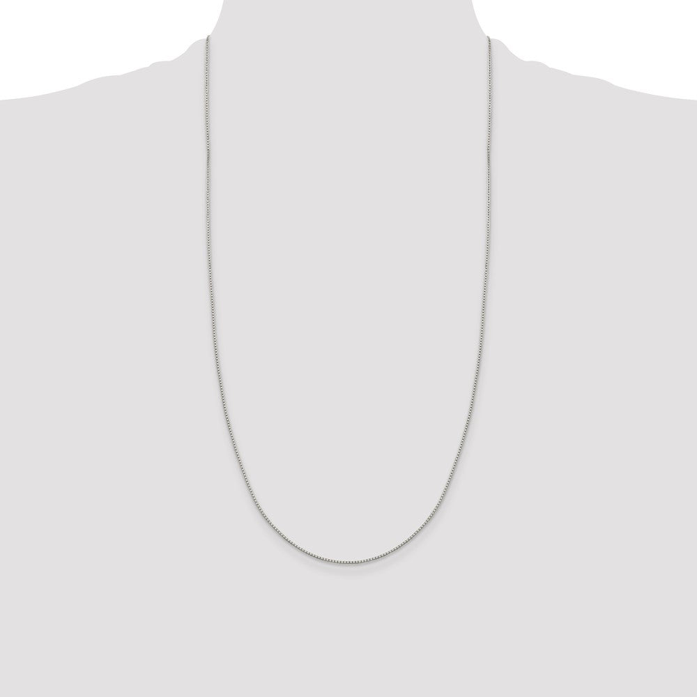 Sterling Silver 1.15mm 8 Sided Diamond-cut Box Chain