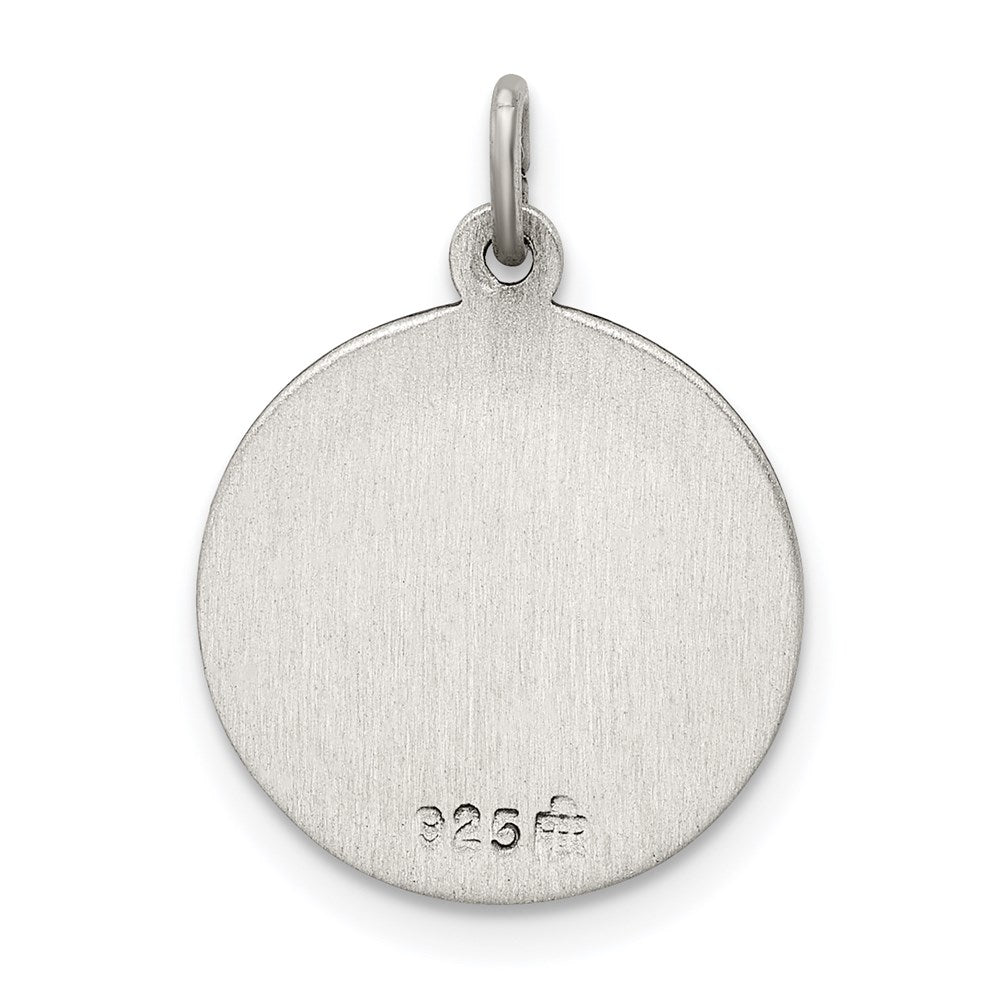 Sterling Silver Antiqued Our of Perpetual Help Medal