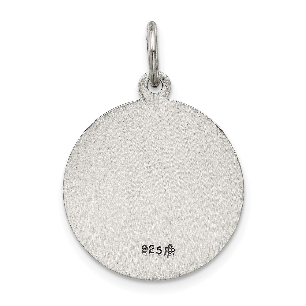 Sterling Silver Antiqued St. Barbara Medal