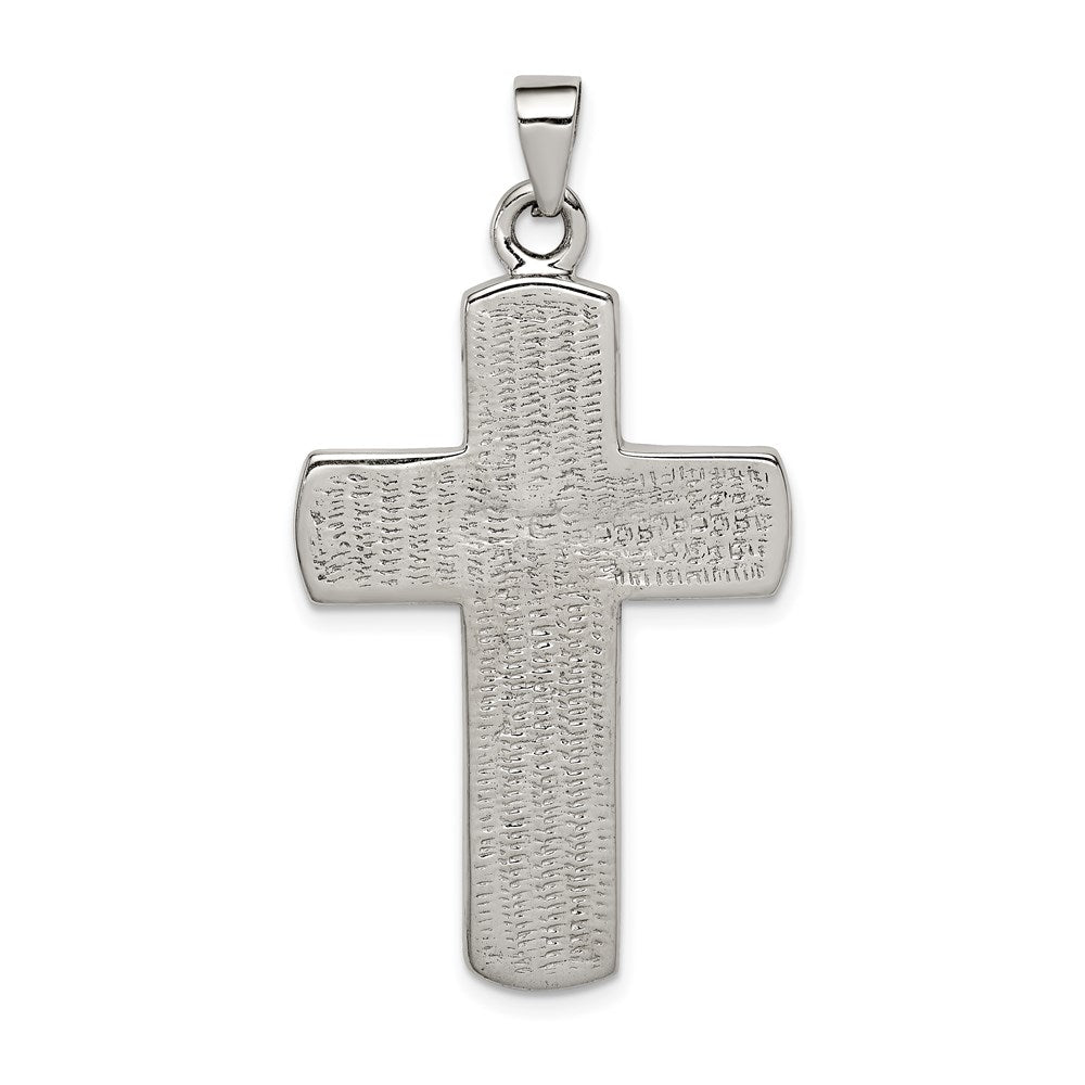 Sterling Silver Mulit-colored Shell Cross Pendant