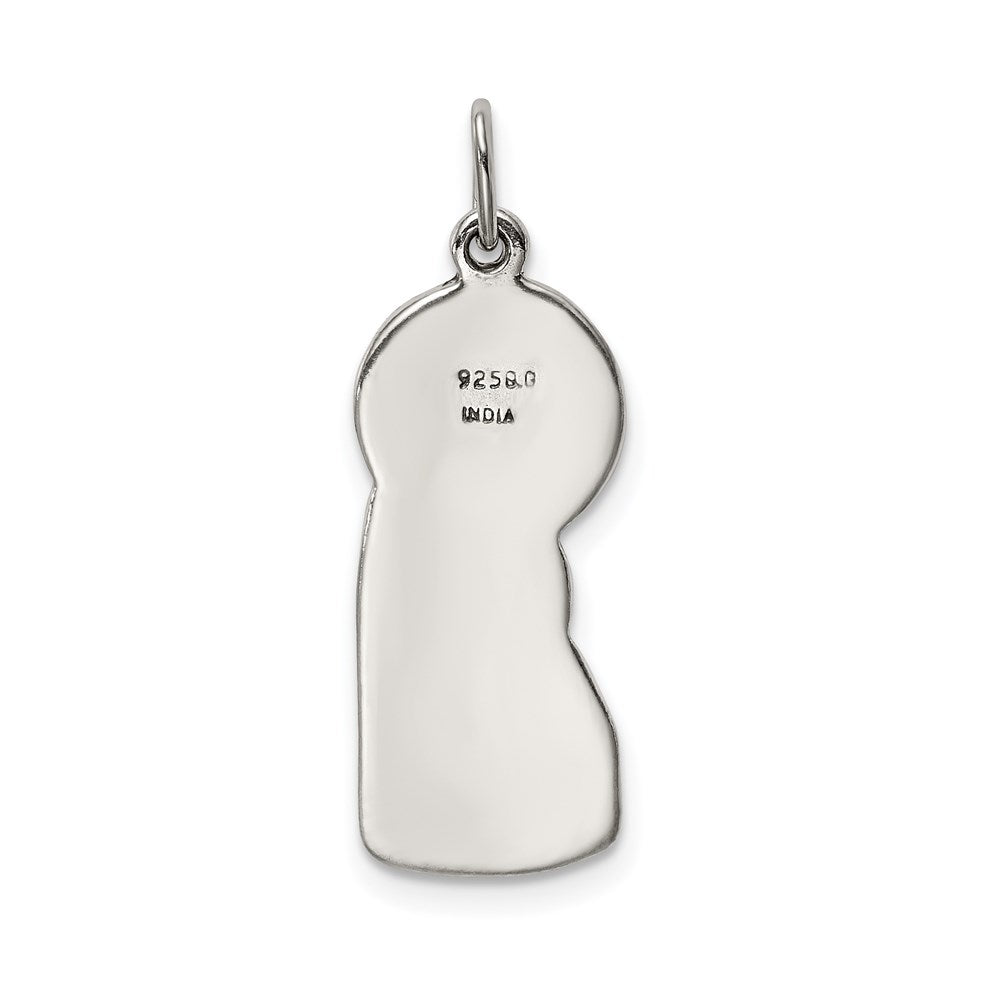 Sterling Silver Antiqued Blessed Mary & Jesus Charm