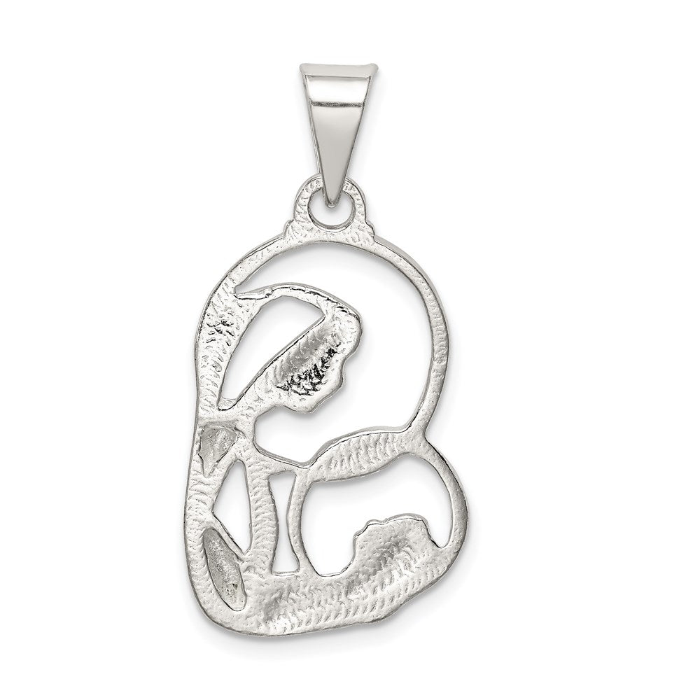 Sterling Silver Blessed Mary & Jesus Charm