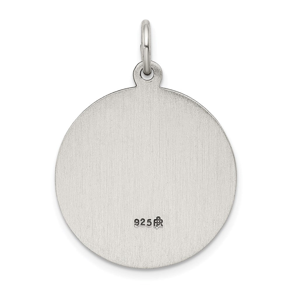 Sterling Silver Antiqued Saint Florian Medal