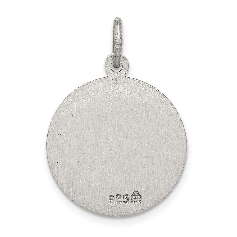 Sterling Silver Antiqued Saint John Neumann Medal