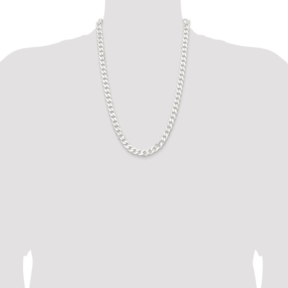 Sterling Silver 9.3mm Curb Chain