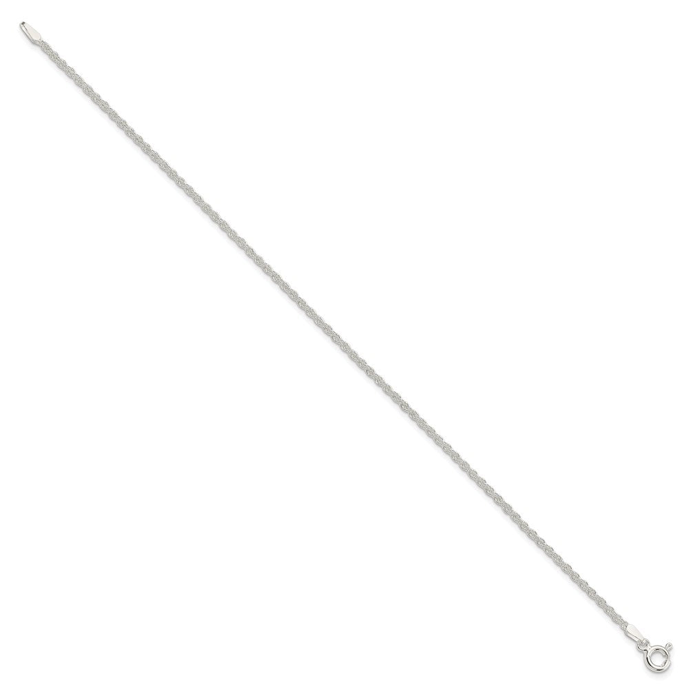 Sterling Silver 1.8mm Solid Rope Chain