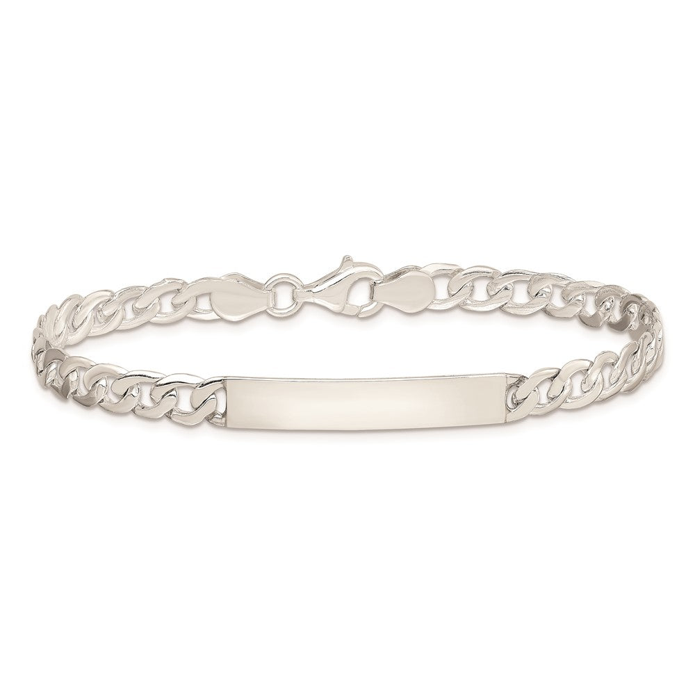 Sterling Silver ID Curb Link Bracelet