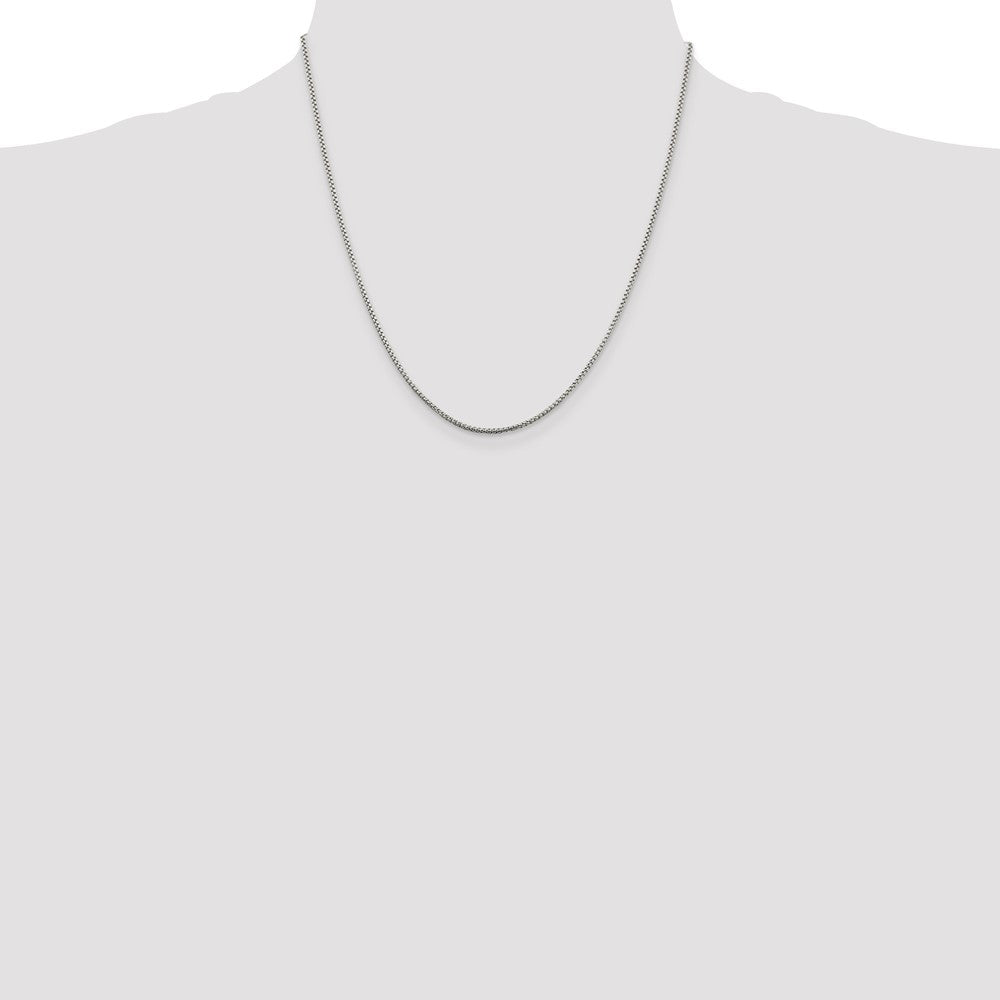 Sterling Silver 1.5mm Round Box Chain