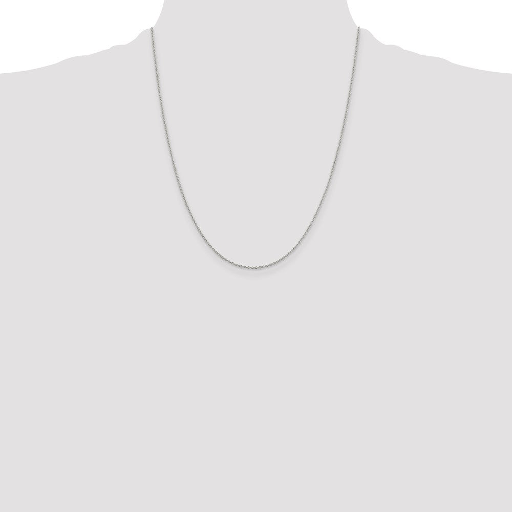 Sterling Silver 1.10mm Forzantina Cable Chain w/4in ext.