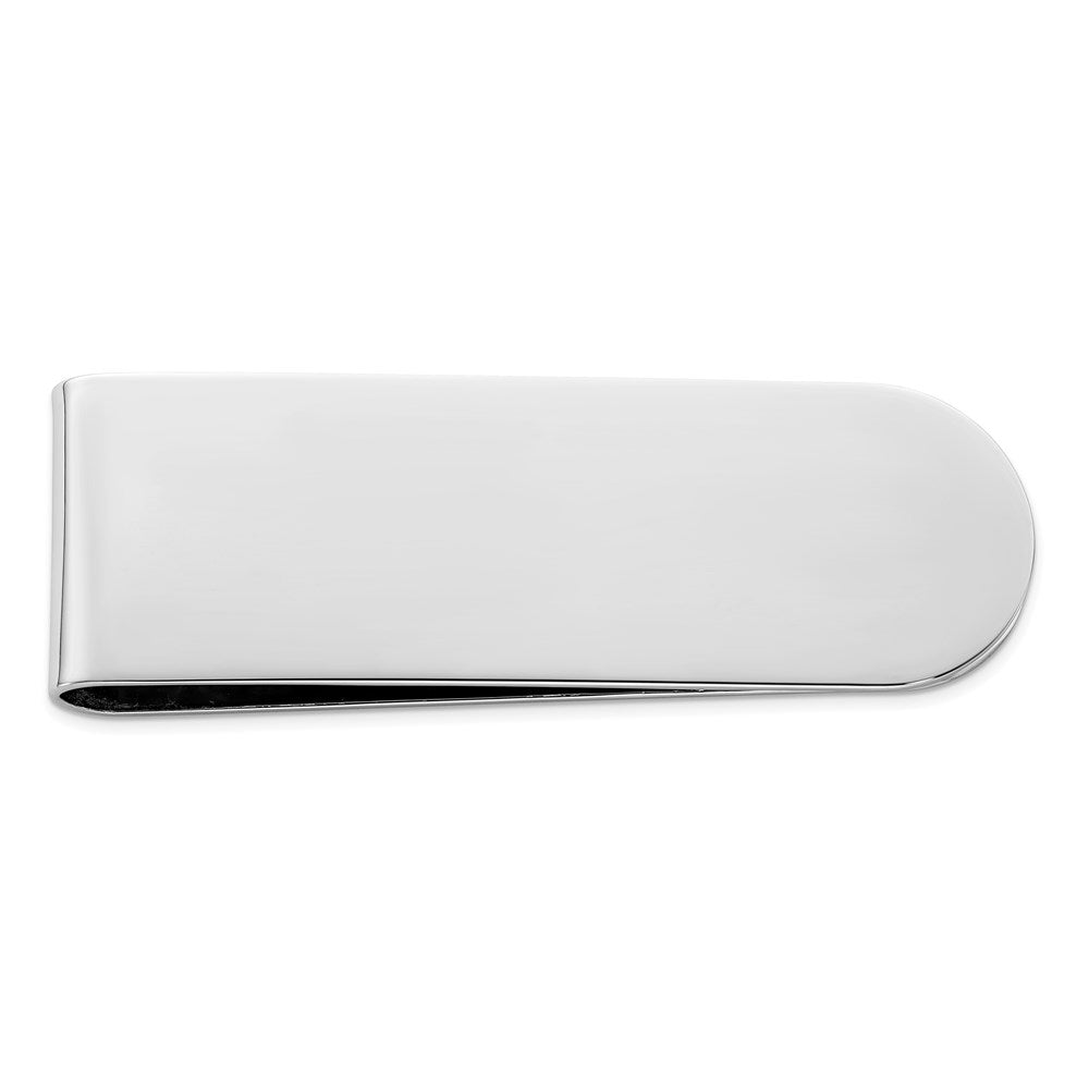 Sterling Silver Rhodium Plated Money Clip