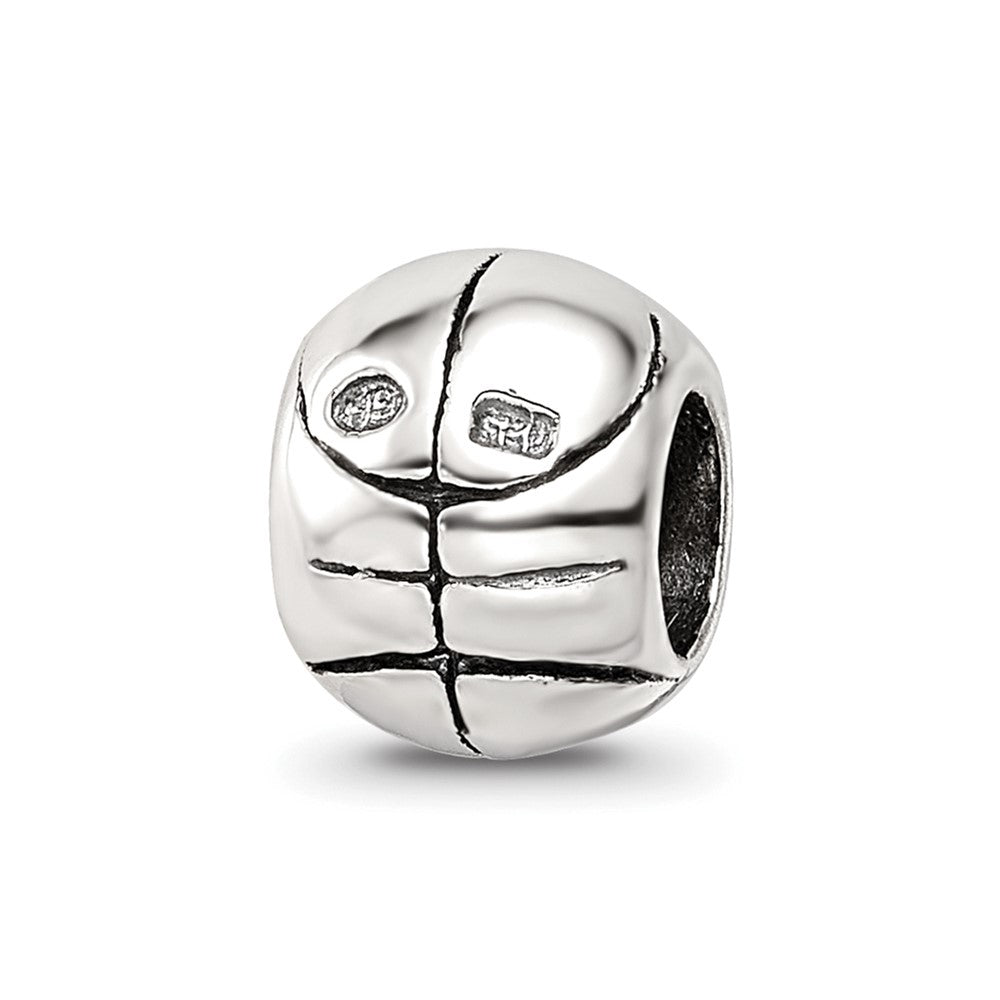Sterling Silver Reflections Basketball Bead