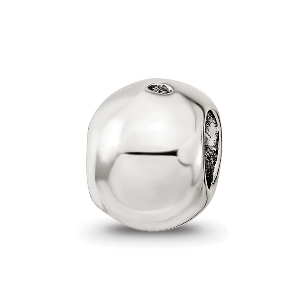 Sterling Silver Reflections Bowling Ball Bead