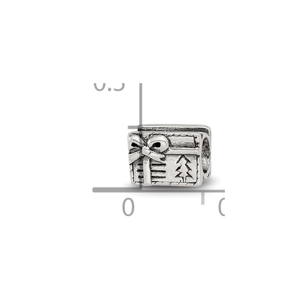 Sterling Silver Reflections Christmas Present Bead
