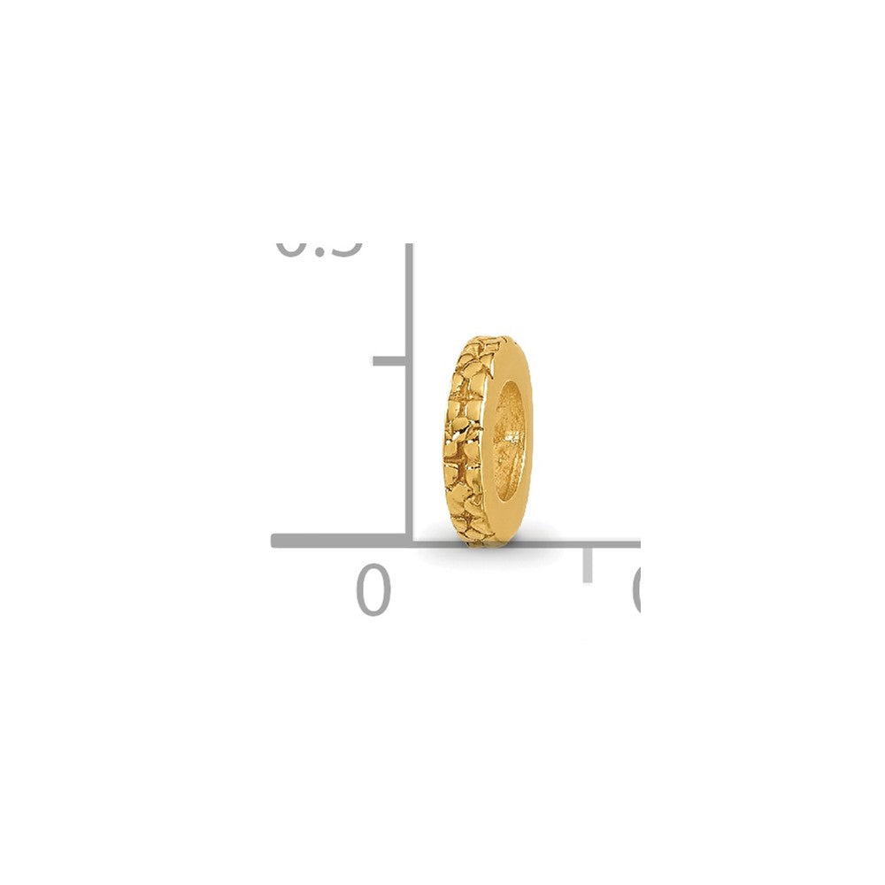 Sterling Silver Gold-plated Reflections Floral Spacer Bead