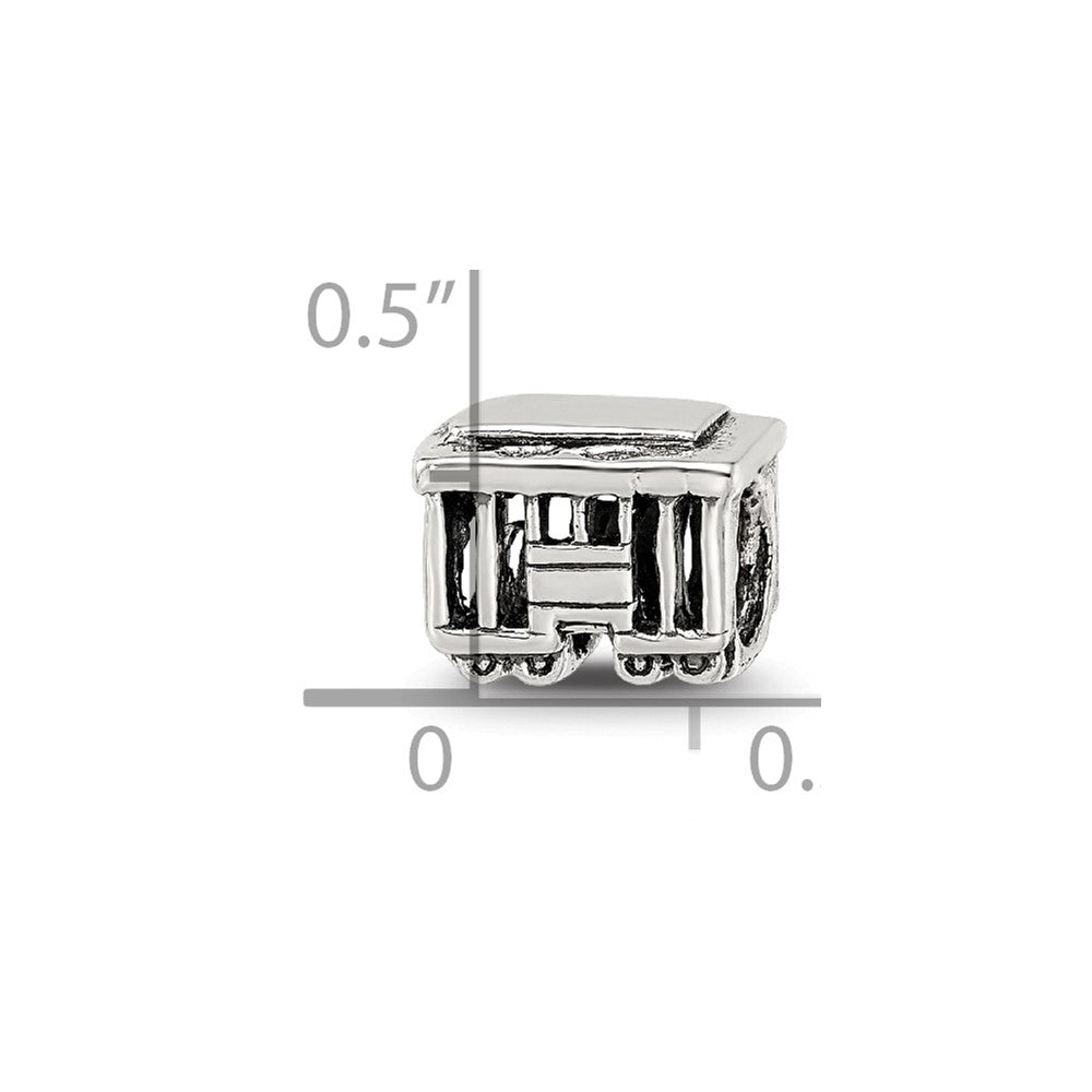 Sterling Silver Reflections Streetcar Bead