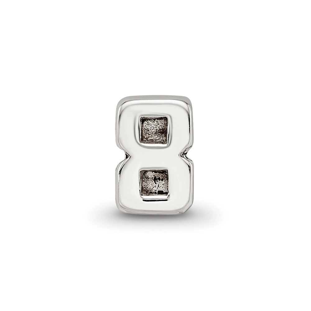 Sterling Silver Reflections Number 8 Bead