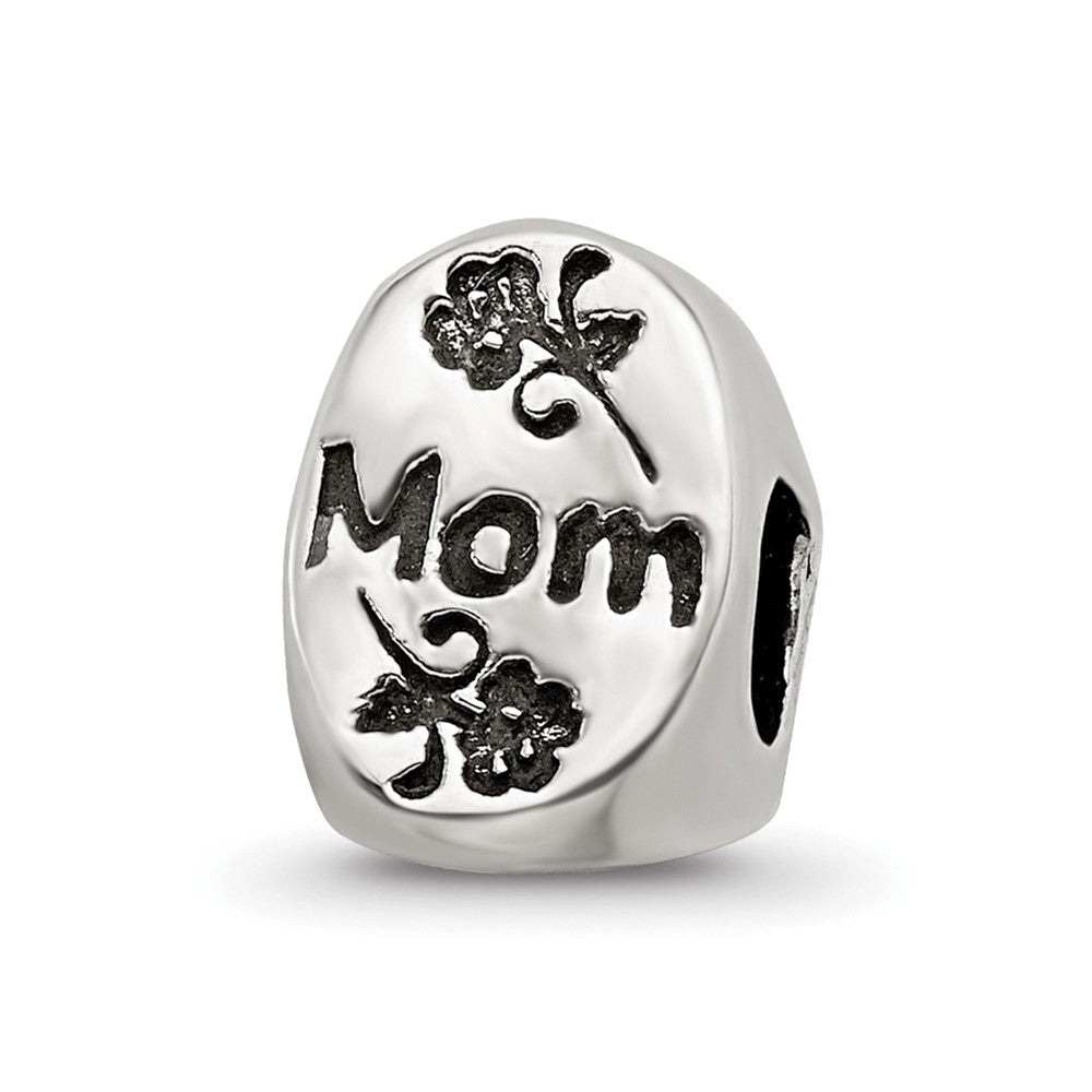 Sterling Silver Reflections #1 Mom Trilogy Oval Bead