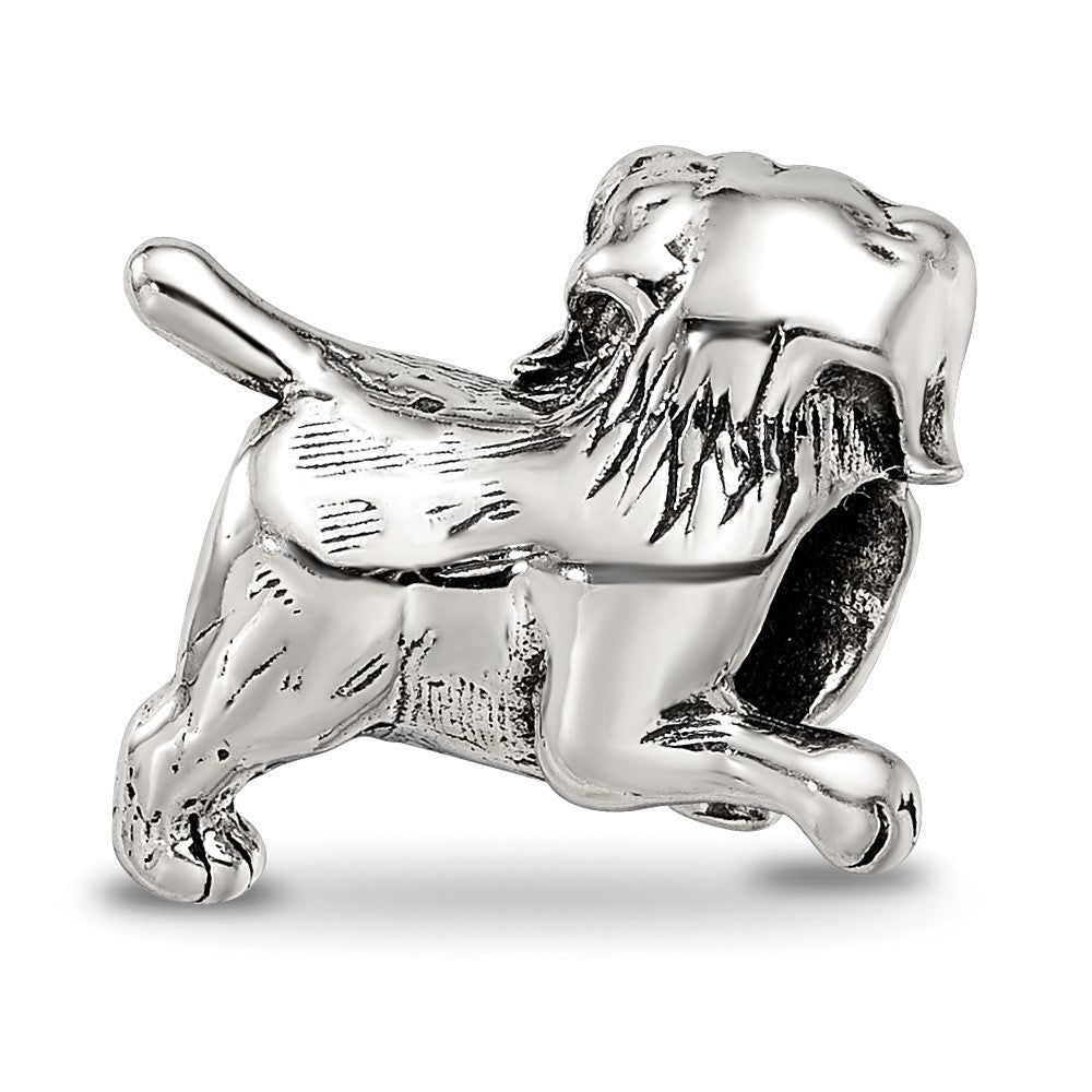 Sterling Silver Reflections Golden Retriever Bead
