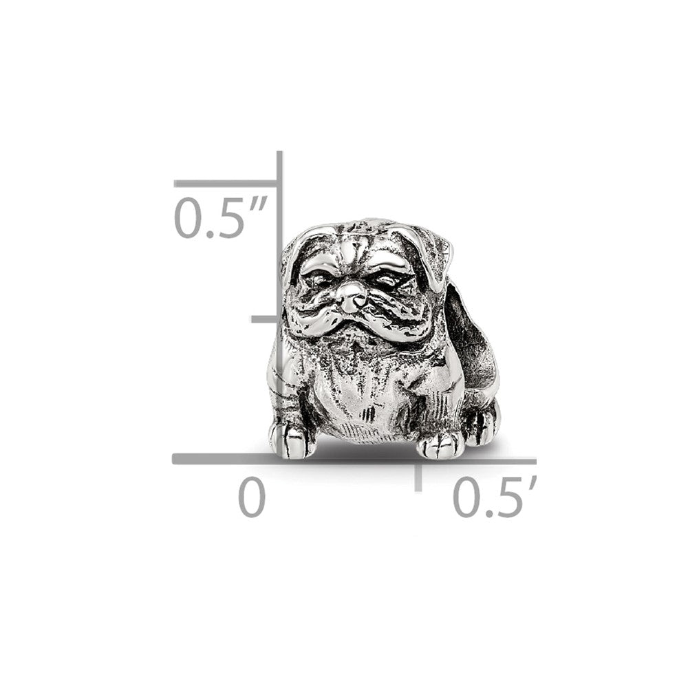 Sterling Silver Reflections Bulldog Bead