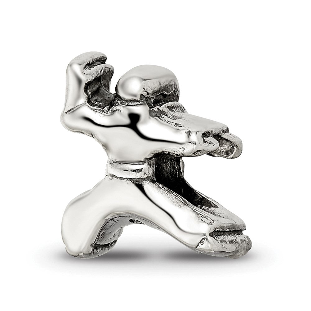 Sterling Silver Reflections Karate Person Bead