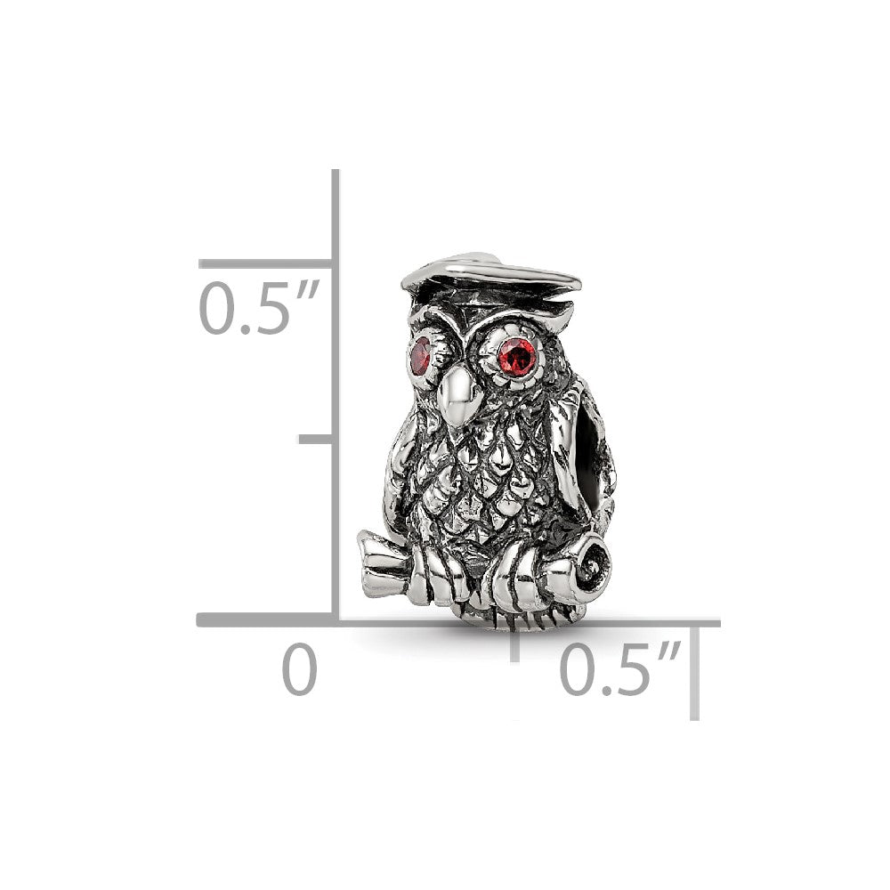 Sterling Silver Reflections Wise Owl Bead