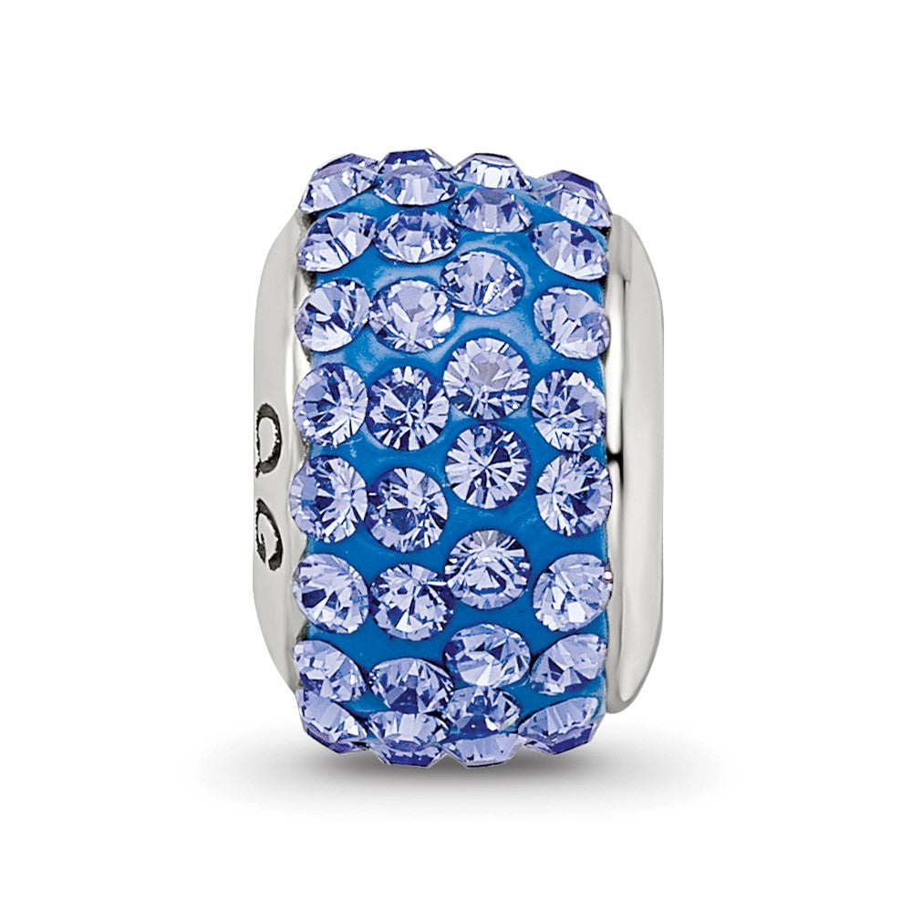 Sterling Silver Reflections Blue Full Preciosa Crystal Bead