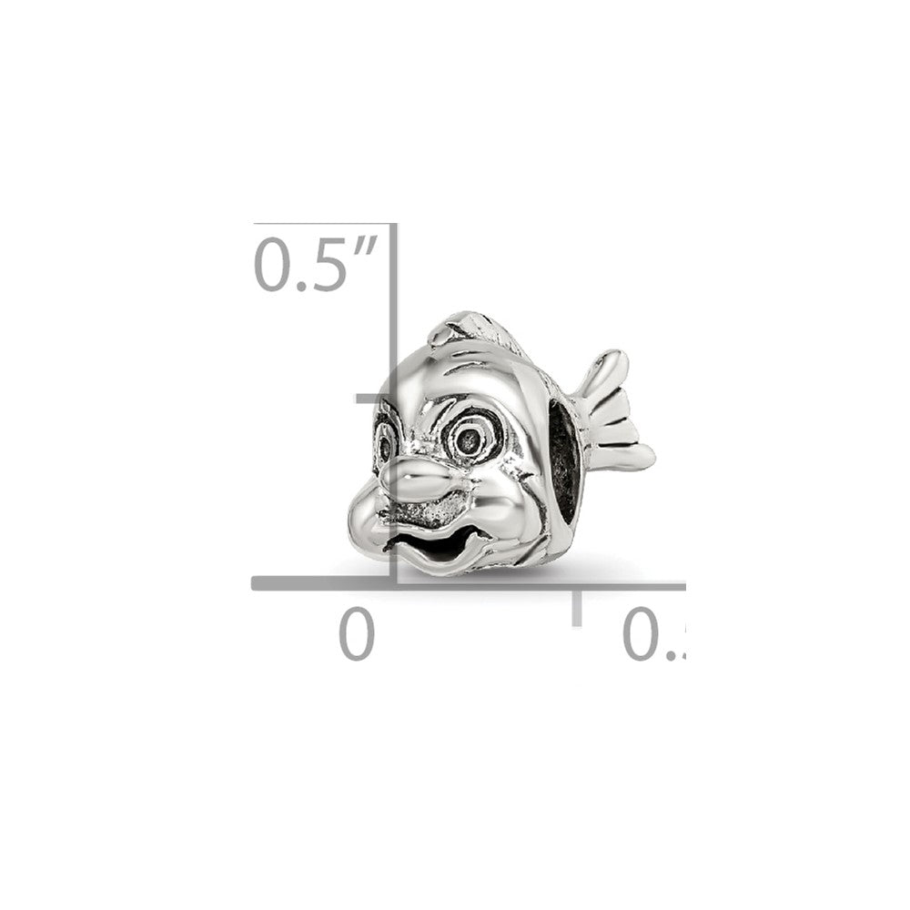 Sterling Silver Reflections Fish Bead