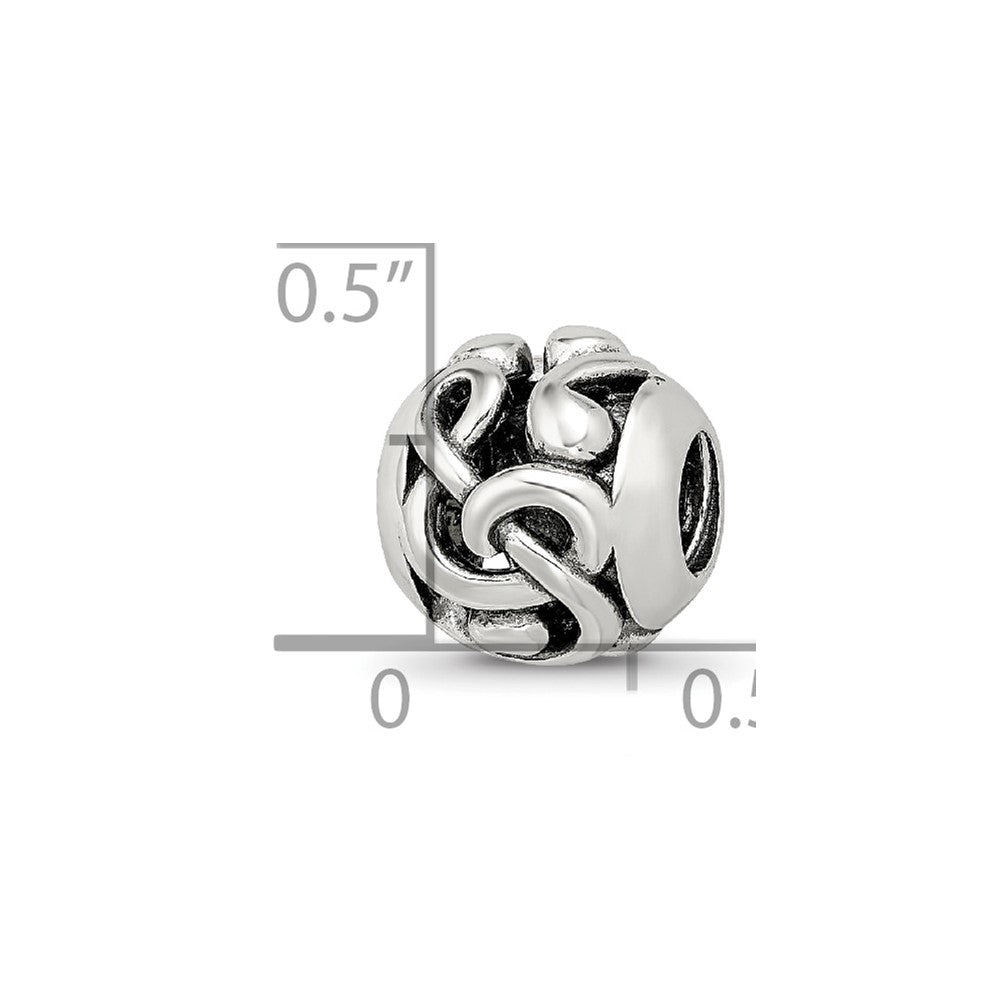 Sterling Silver Reflections Musical Notes Bead