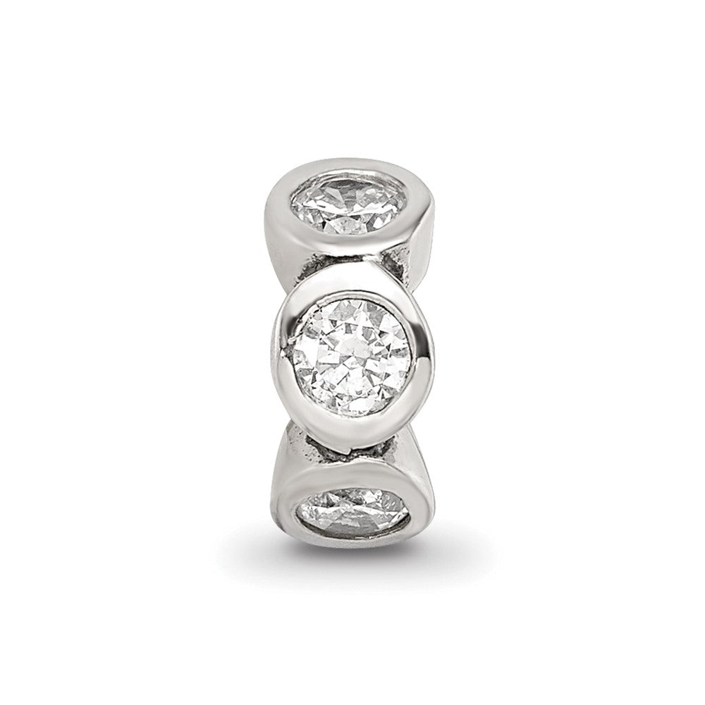 Sterling Silver Reflections CZ Bead