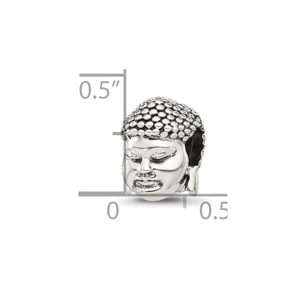 Sterling Silver Reflections Budda Head Bead