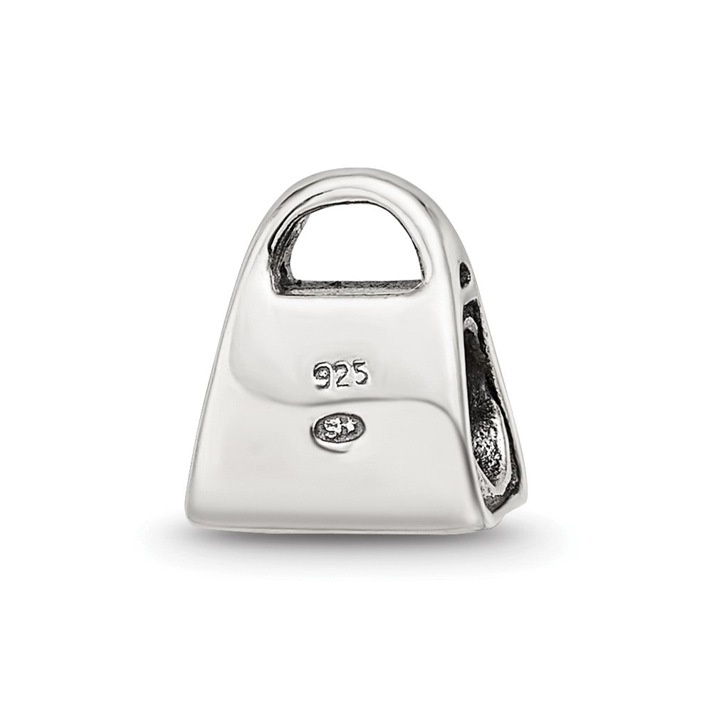 Sterling Silver Reflections CZ Handbag Bead