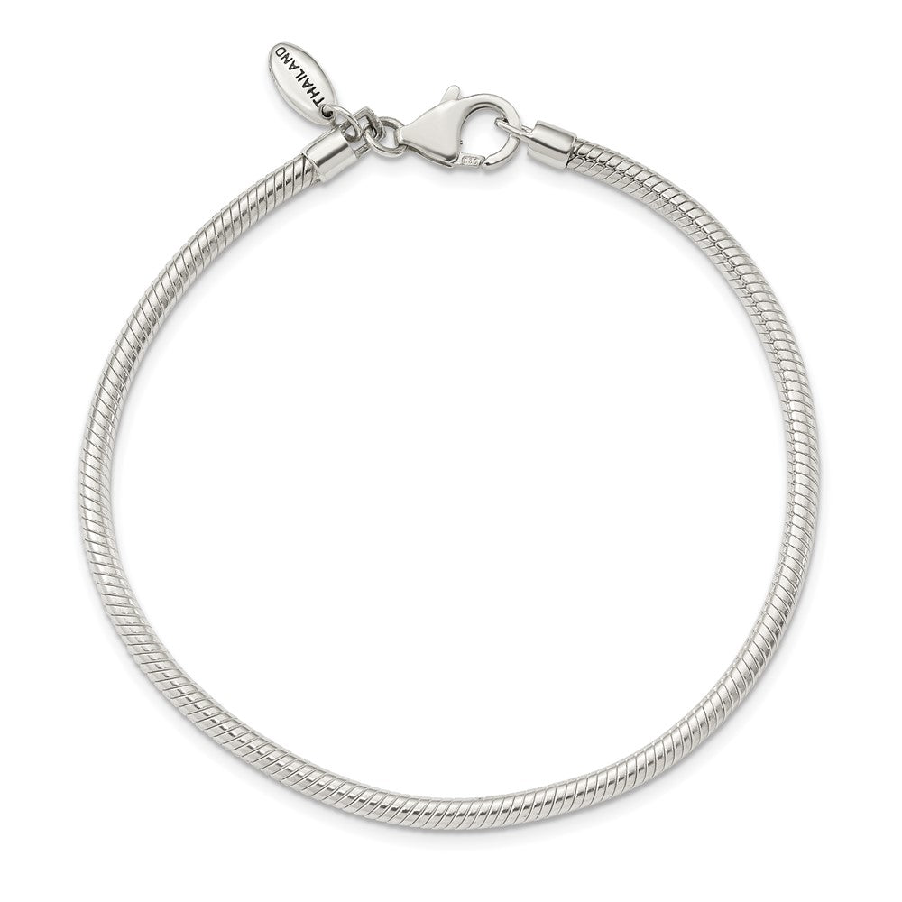Sterling Silver Reflections Lobster Clasp Bead Anklet