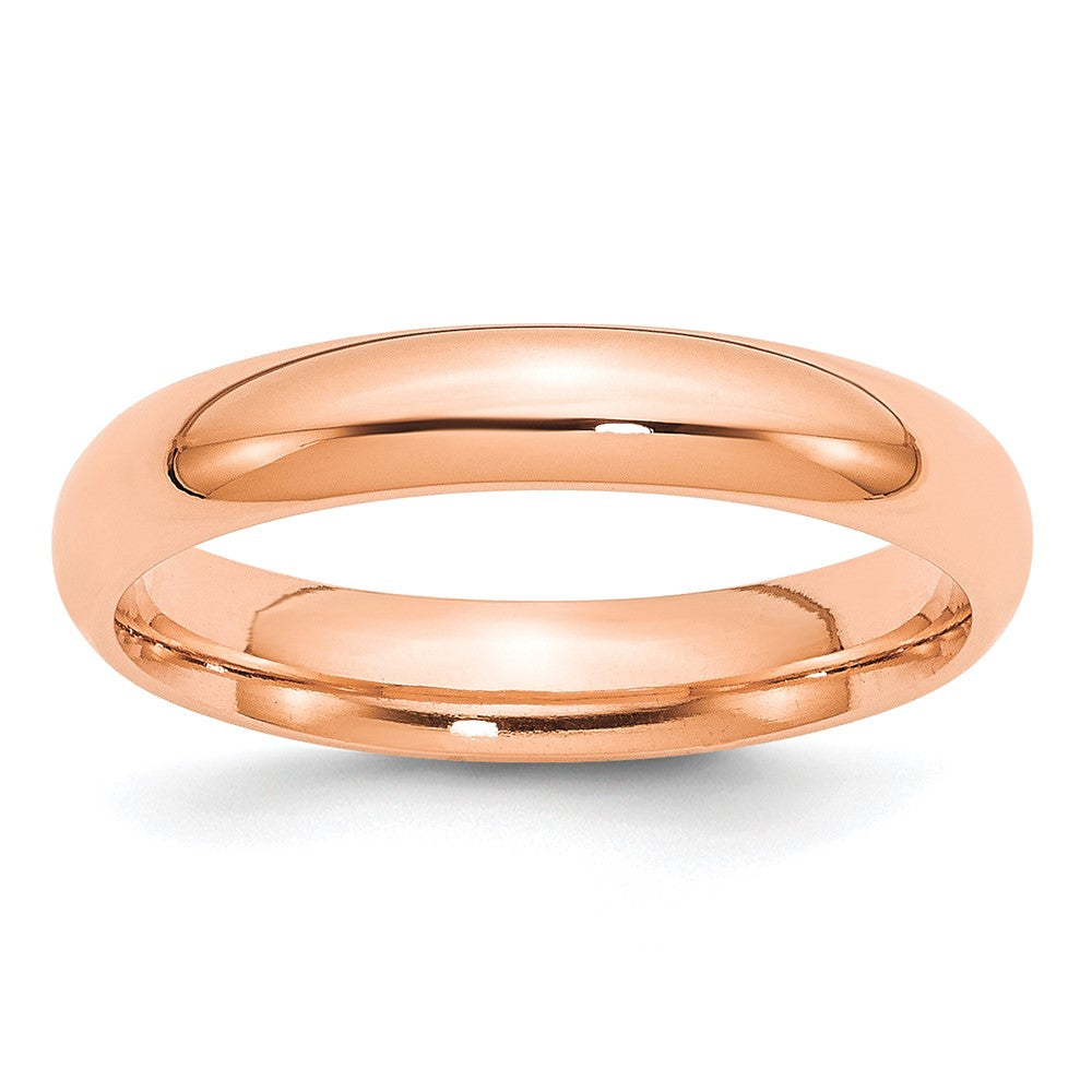 14k Rose Gold 4mm Comfort-Fit Band