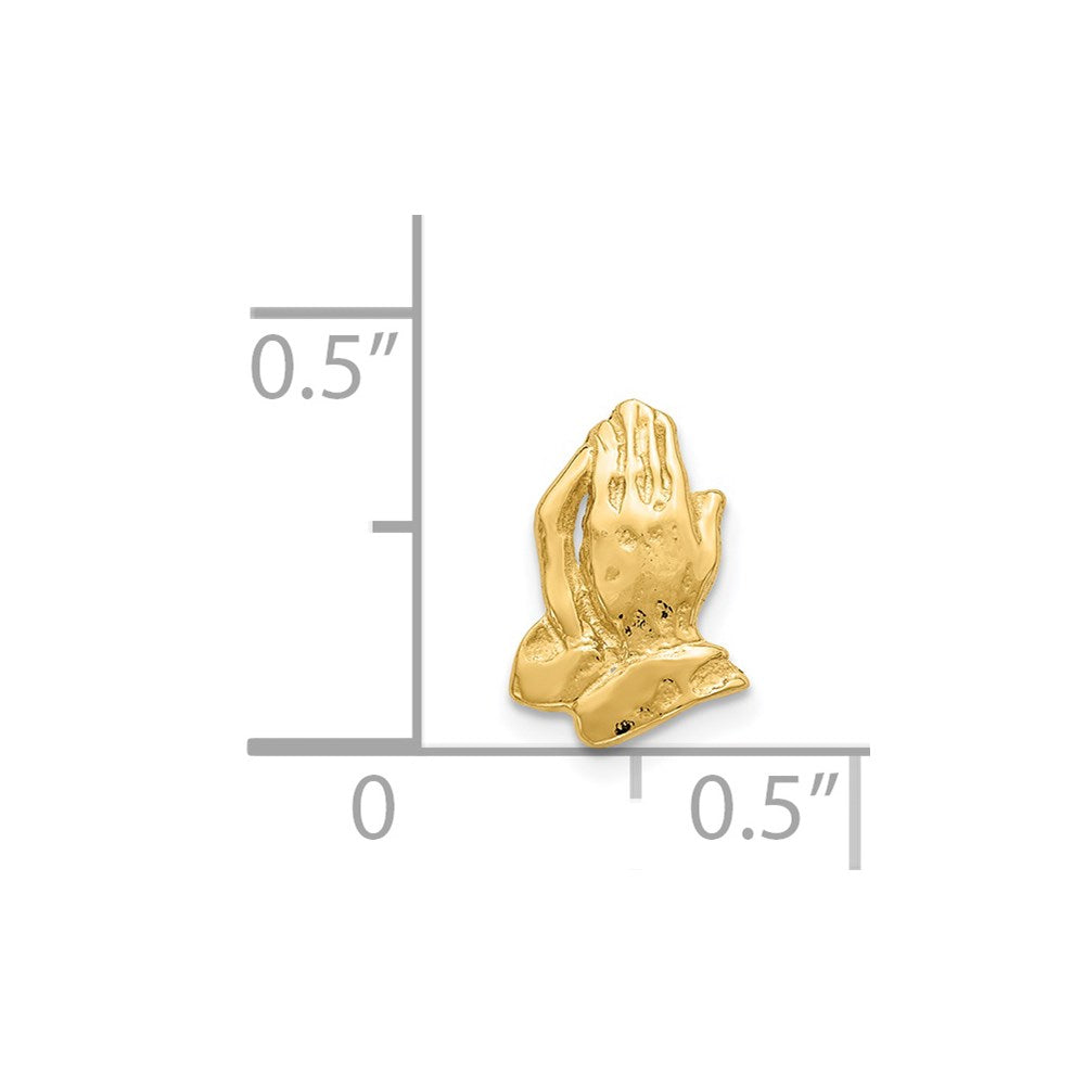 14k Praying Hands Tie Tac
