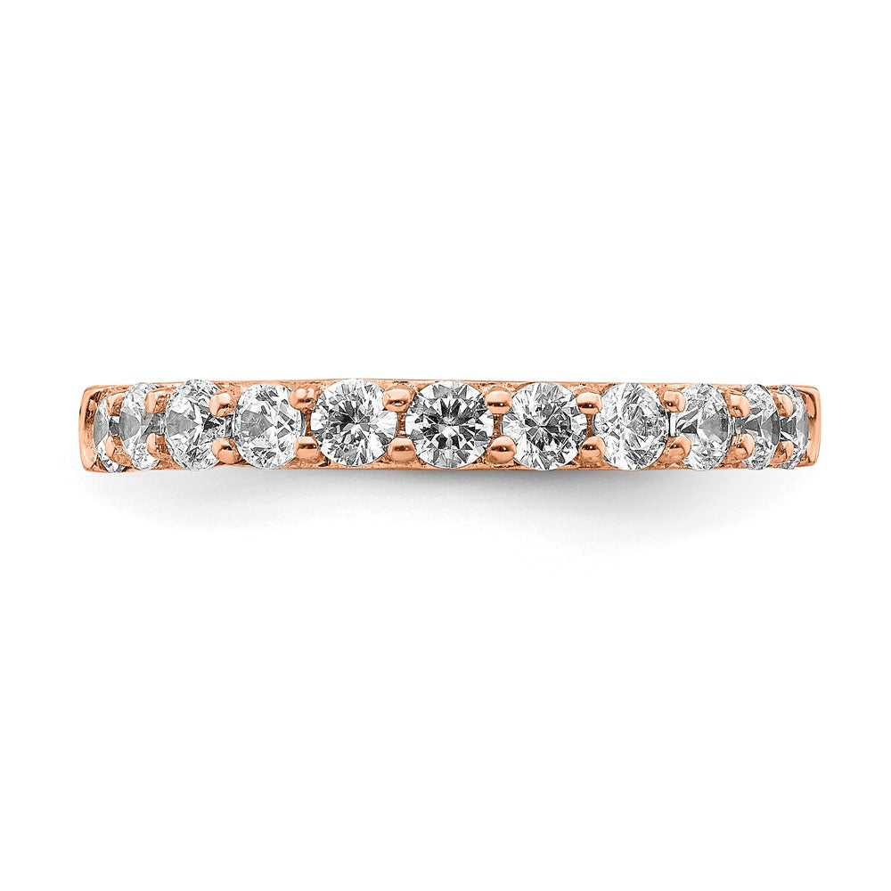 14k Rose Gold Rose Gold Diamond Band