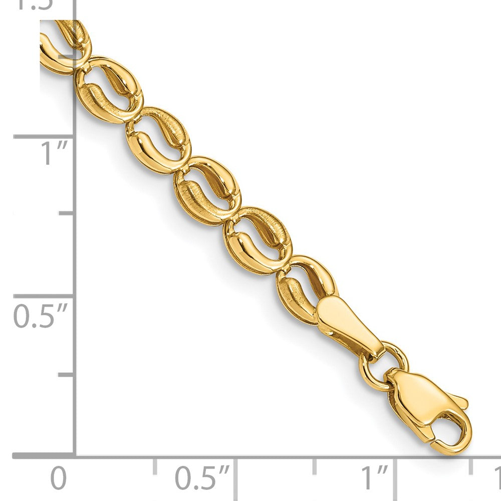 14k Yellow Gold Polished Link Bracelet
