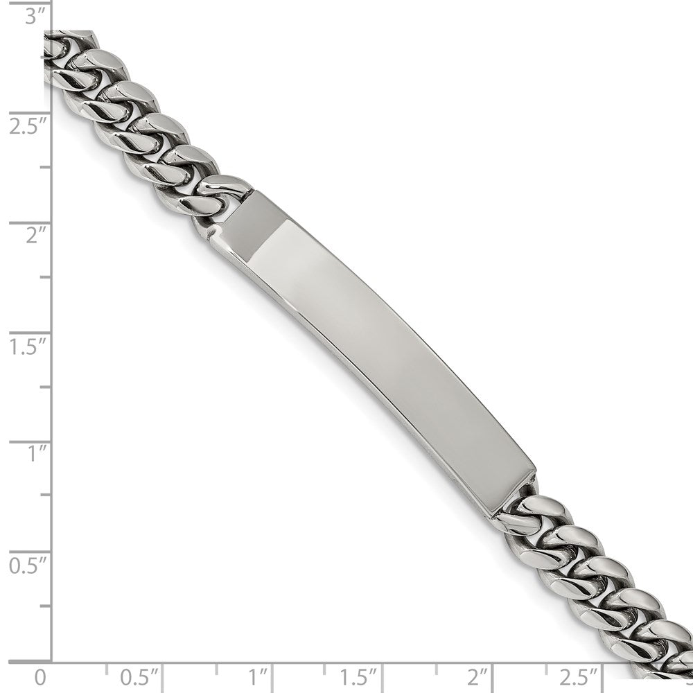 Chisel Stainless Steel Polished Curb Chain 8.25 inch ID Bracelet