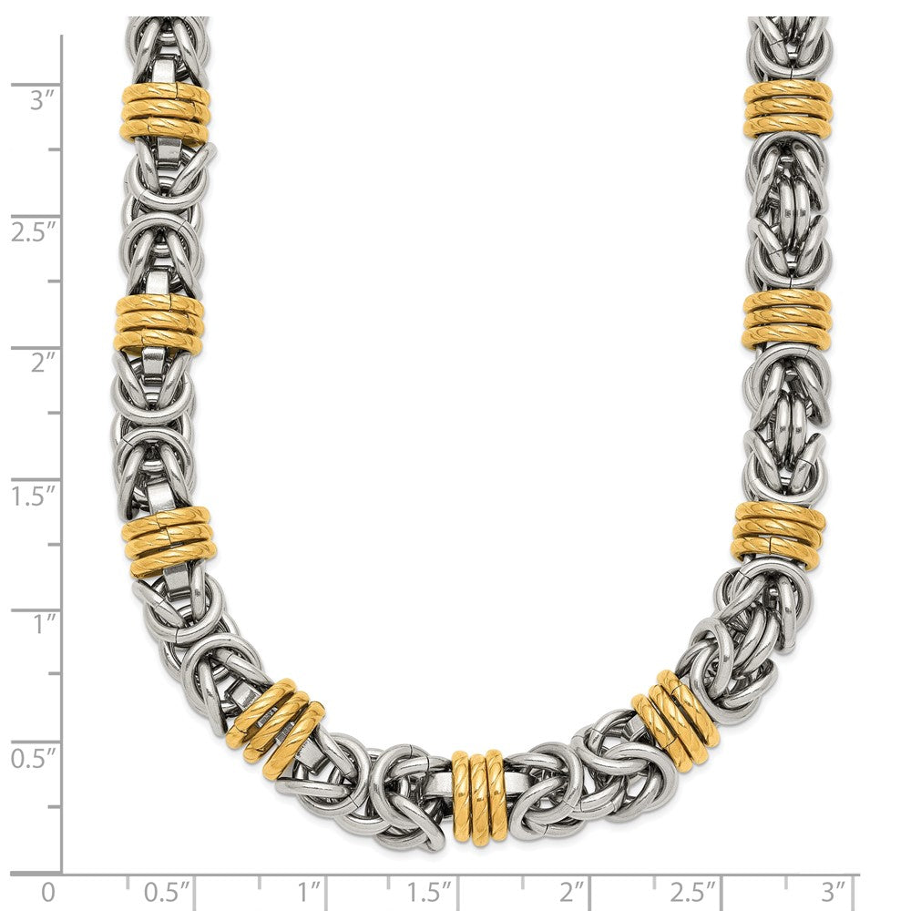 Chisel Stainless Steel Polished Yellow IP-plated 24 inch Necklace