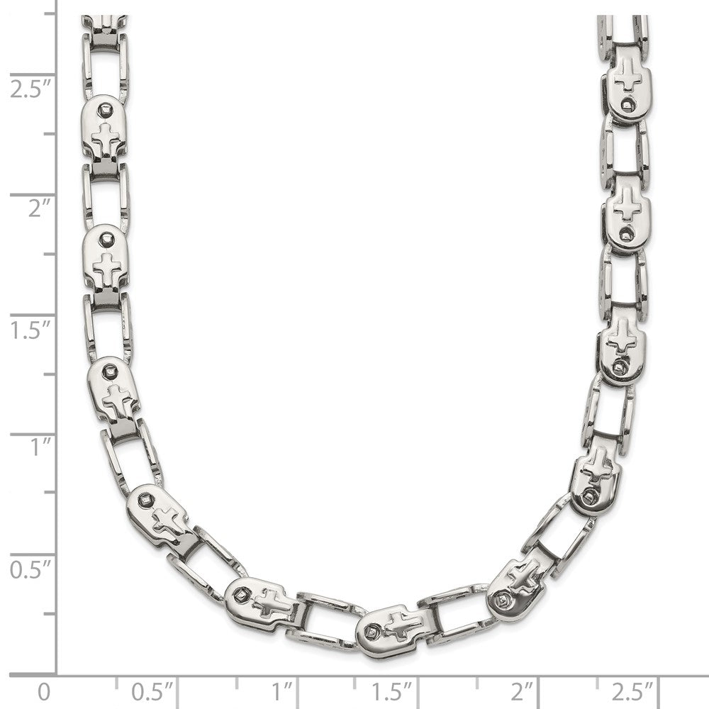 Chisel Stainless Steel Polished 18 inch Fancy Link Chain