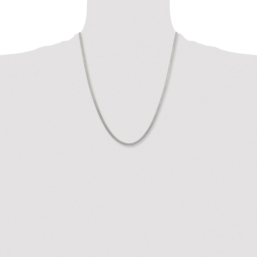 Chisel Stainless Steel Polished 3.3mm 22 inch Herringbone Chain