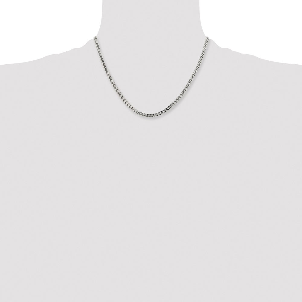 Chisel Stainless Steel Polished 4mm 18 inch Franco Chain