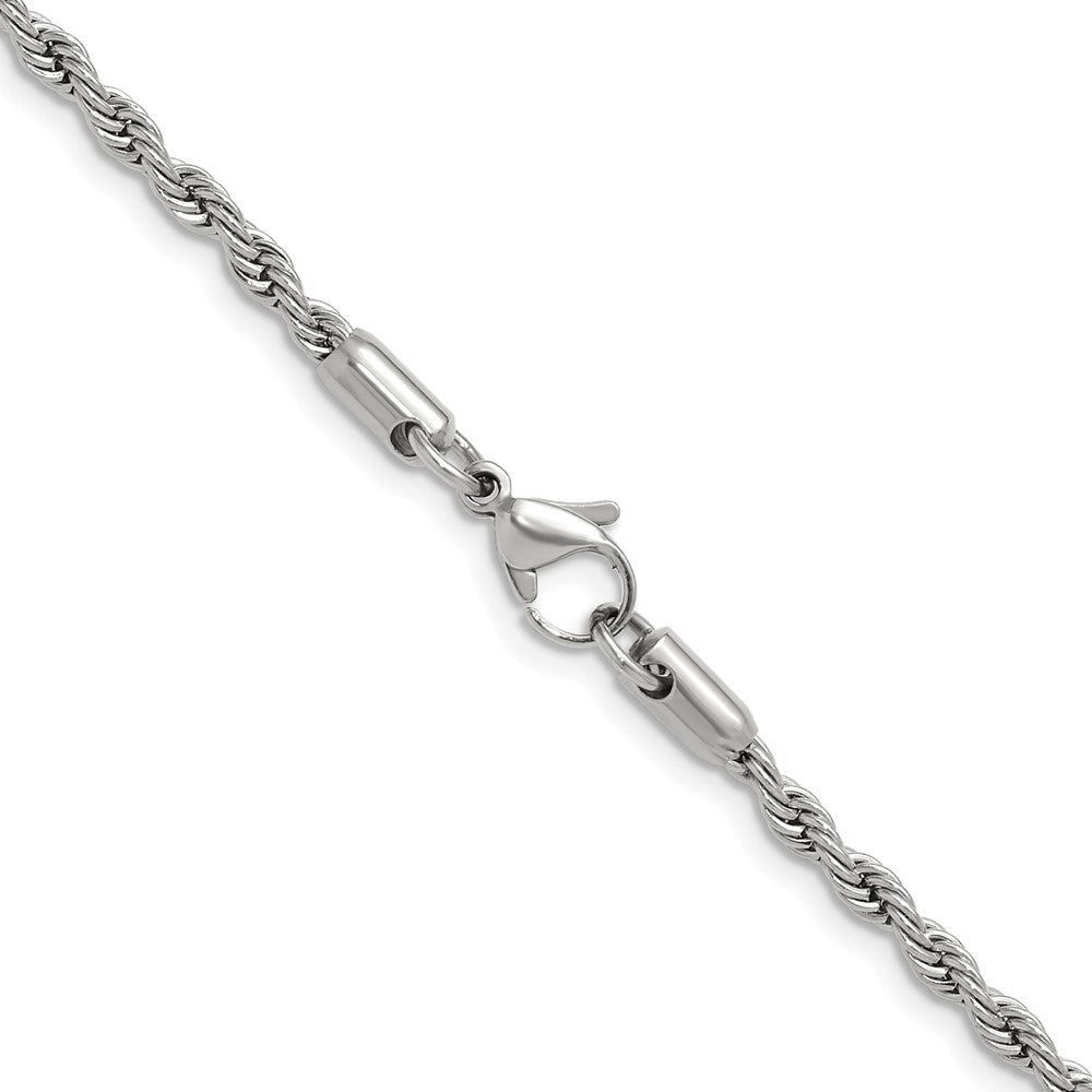 Chisel Stainless Steel Polished 3mm 18 inch Rope Chain