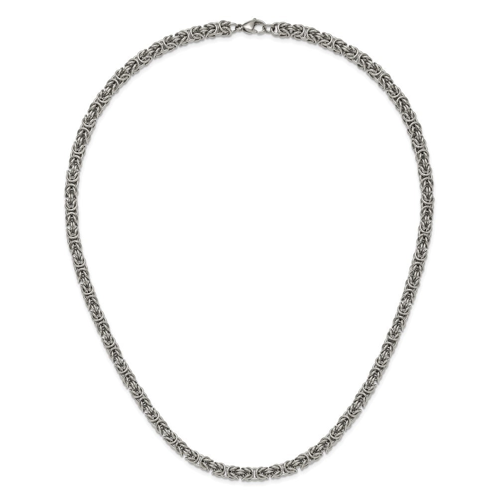 Chisel Stainless Steel Polished 6mm 24 inch Fancy Link Necklace
