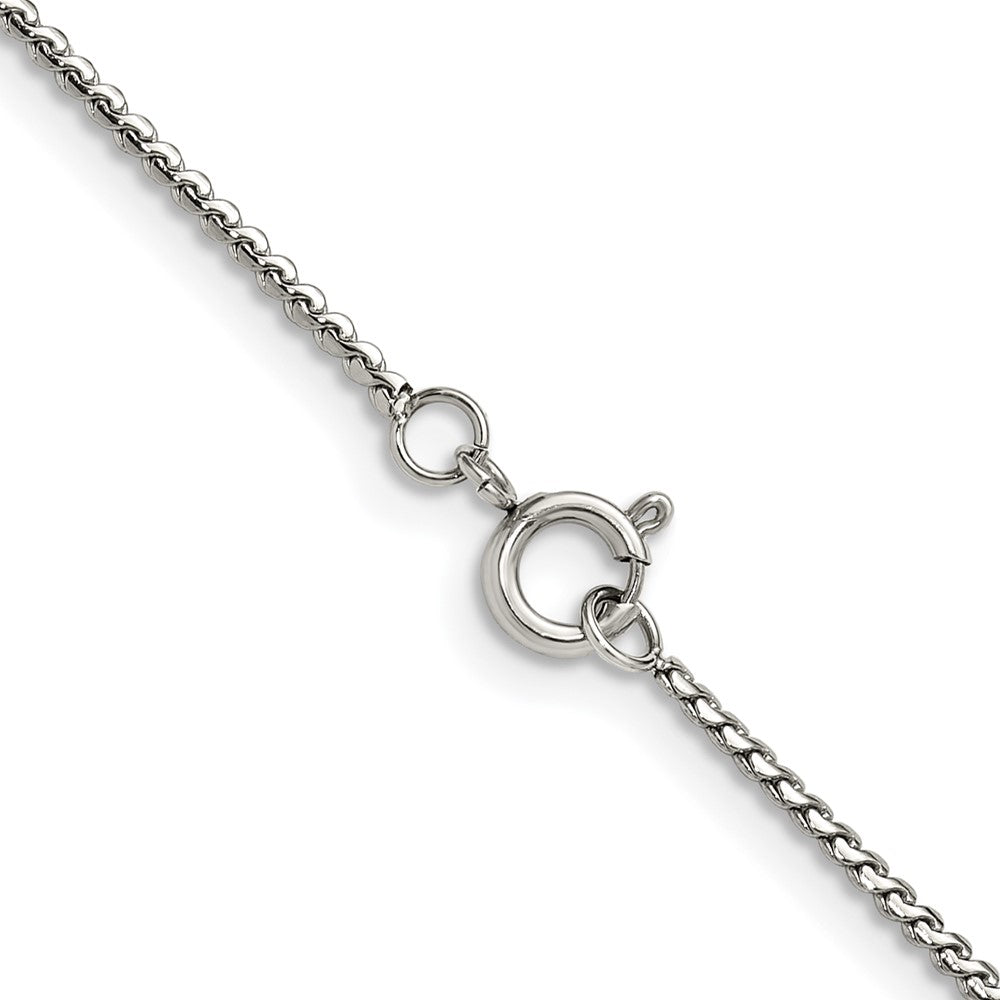 Chisel Stainless Steel Polished 1.5mm 16 inch Fancy Curb Link Necklace