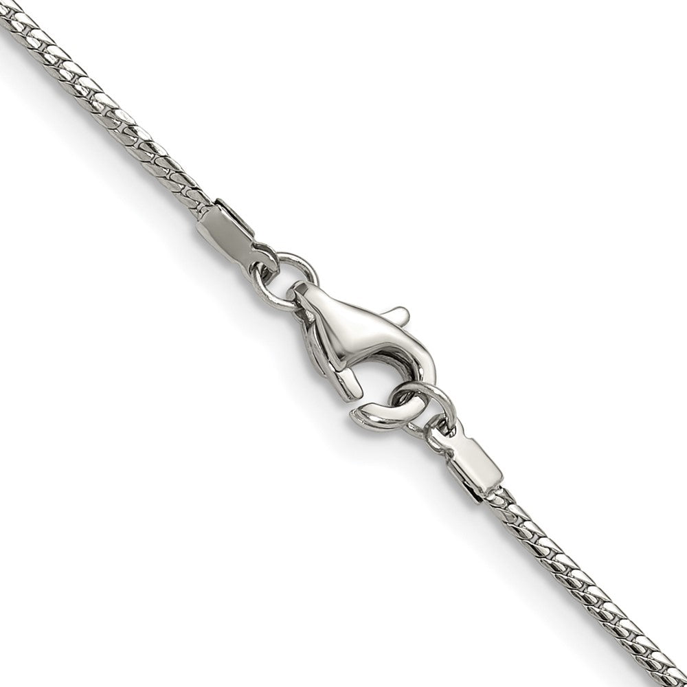 Chisel Stainless Steel Polished 1.5mm 20 inch Flat Curb Link Necklace