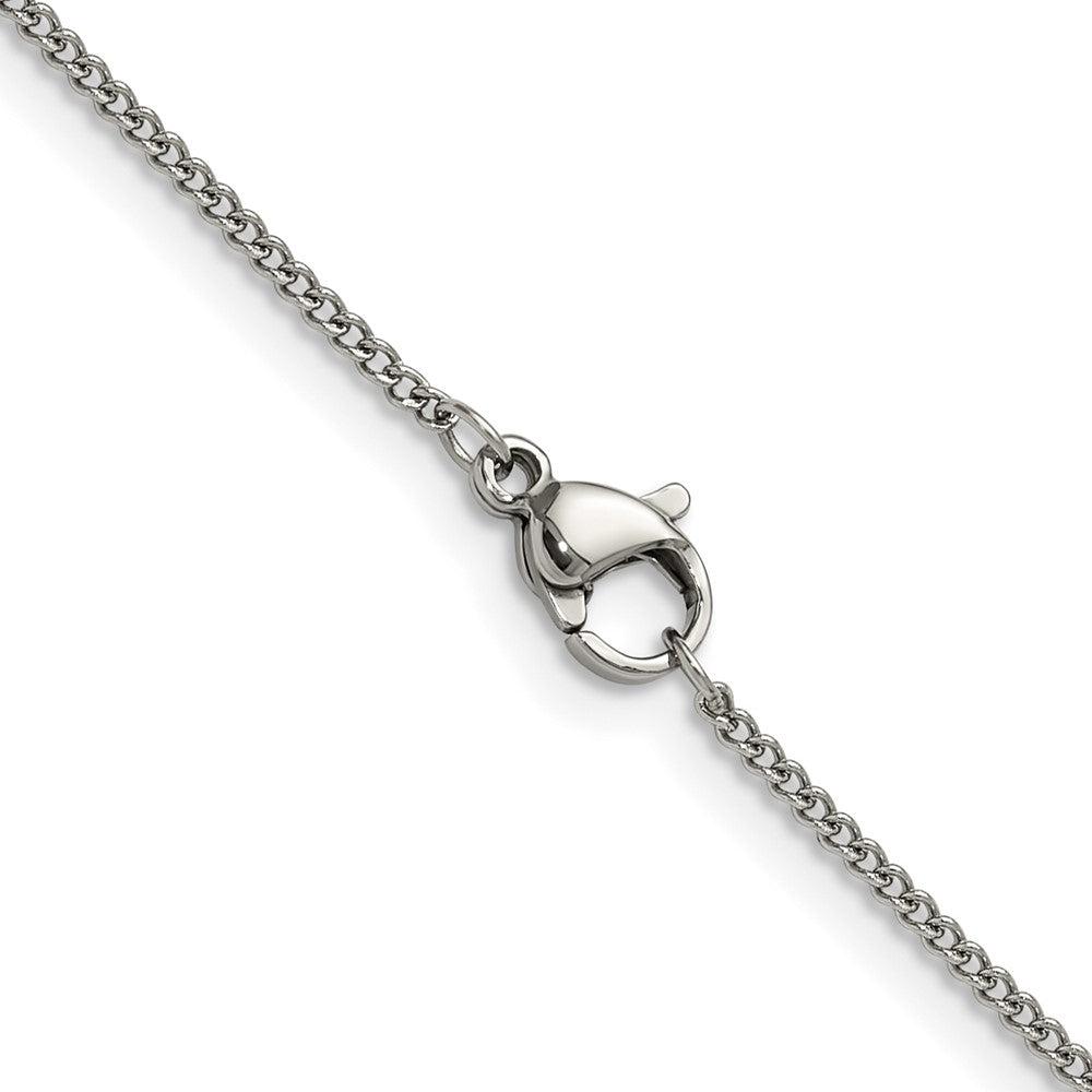 Chisel Stainless Steel Polished 1.5mm 24 inch Curb Chain