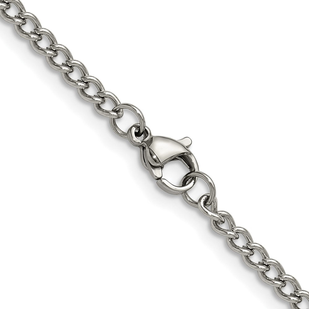 Chisel Stainless Steel Polished 3mm 20 inch Round Curb Chain