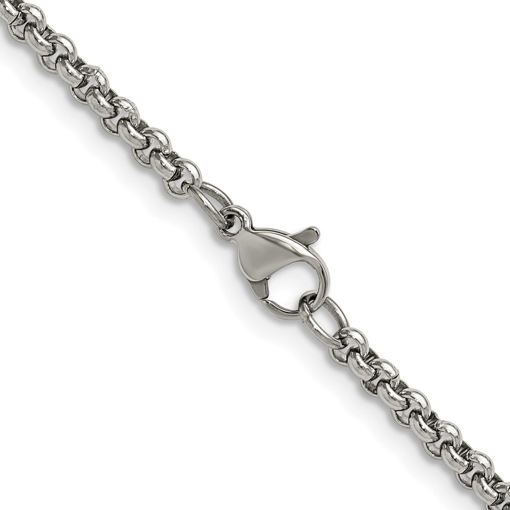 Chisel Stainless Steel Polished 3mm 16 inch Rolo Chain